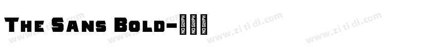 The Sans Bold字体转换 The Sans Bold字体转换